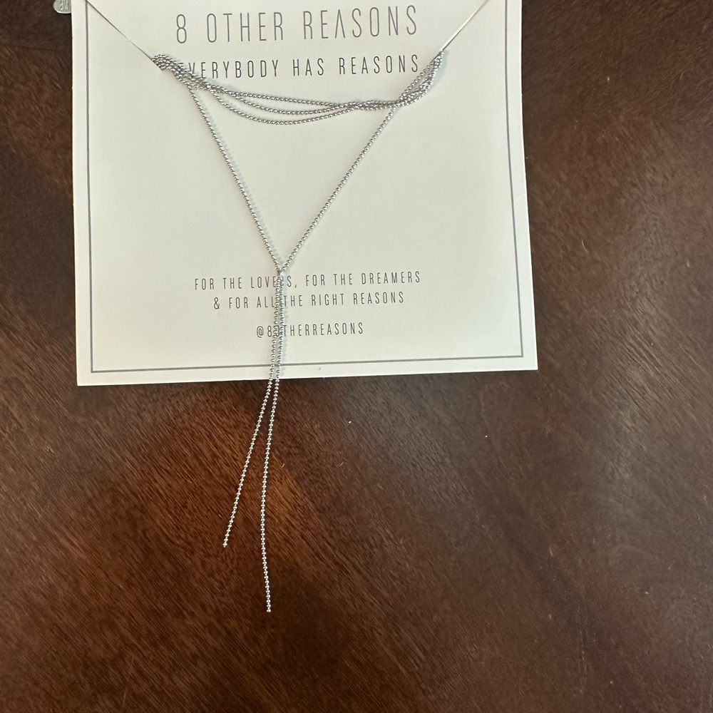 8 Other Reasons Silver Layered Necklace